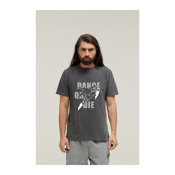 Camiseta Estonada Cinza Chumbo