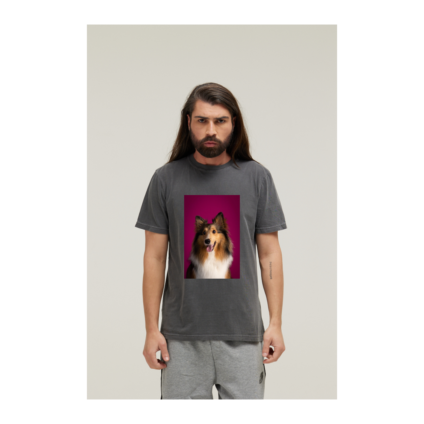 Camiseta Estonada Cinza Chumbo