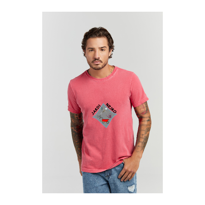 Camiseta Estonada Vermelho