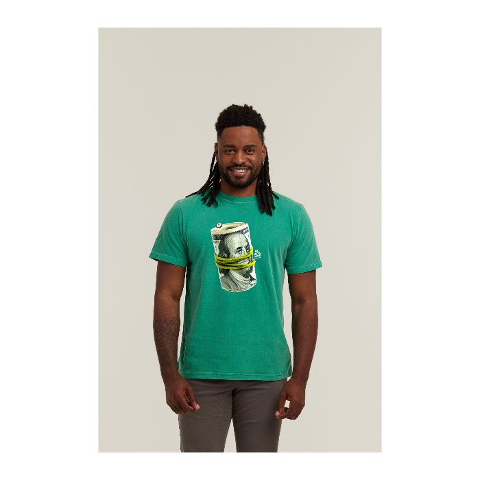 Camiseta Estonada Verde Bandeira