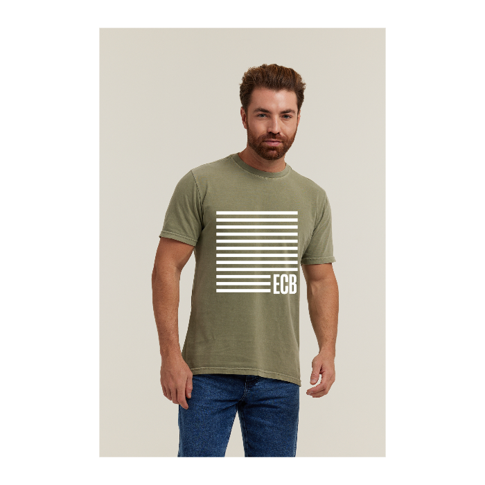 Camiseta Estonada Verde Militar