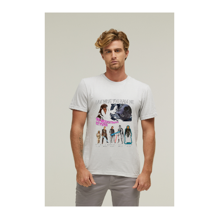 Camiseta Estonada Branco Gelo