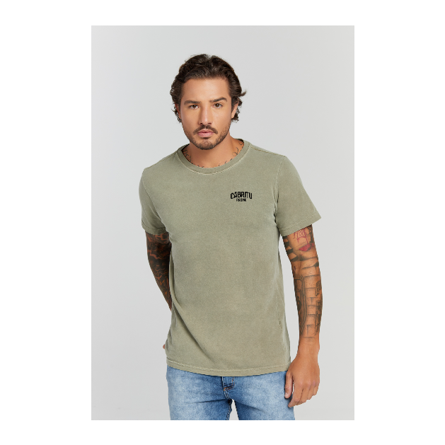 Camiseta Estonada Verde Militar