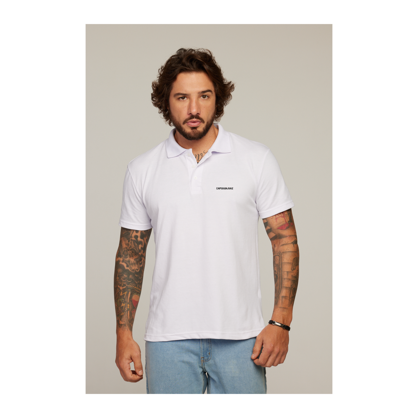 Camisa Polo Branca