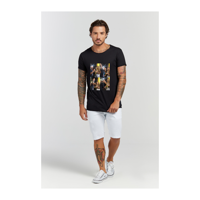 Camiseta Longline Preto