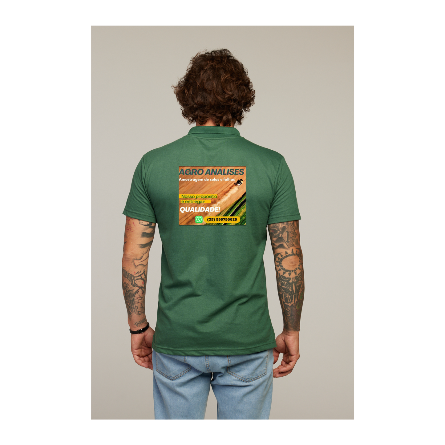 Camisa Polo Verde Musgo