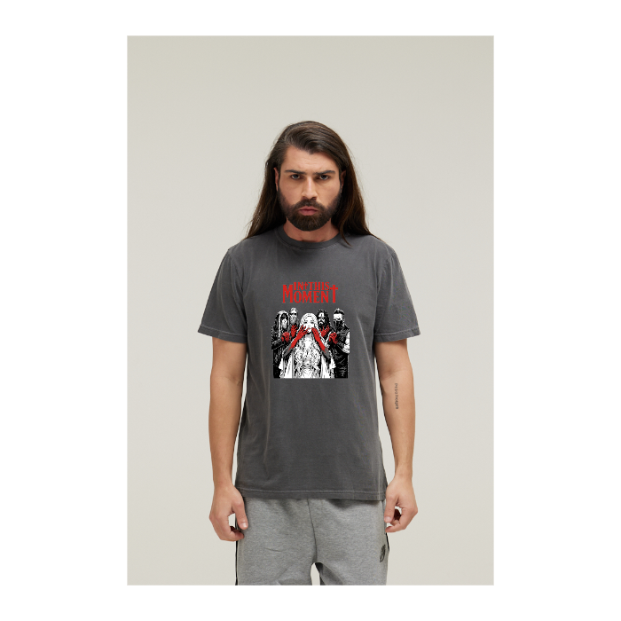 Camiseta Estonada Cinza Chumbo