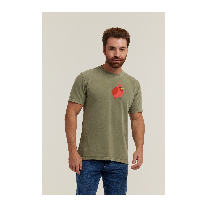 Camiseta Estonada Verde Militar