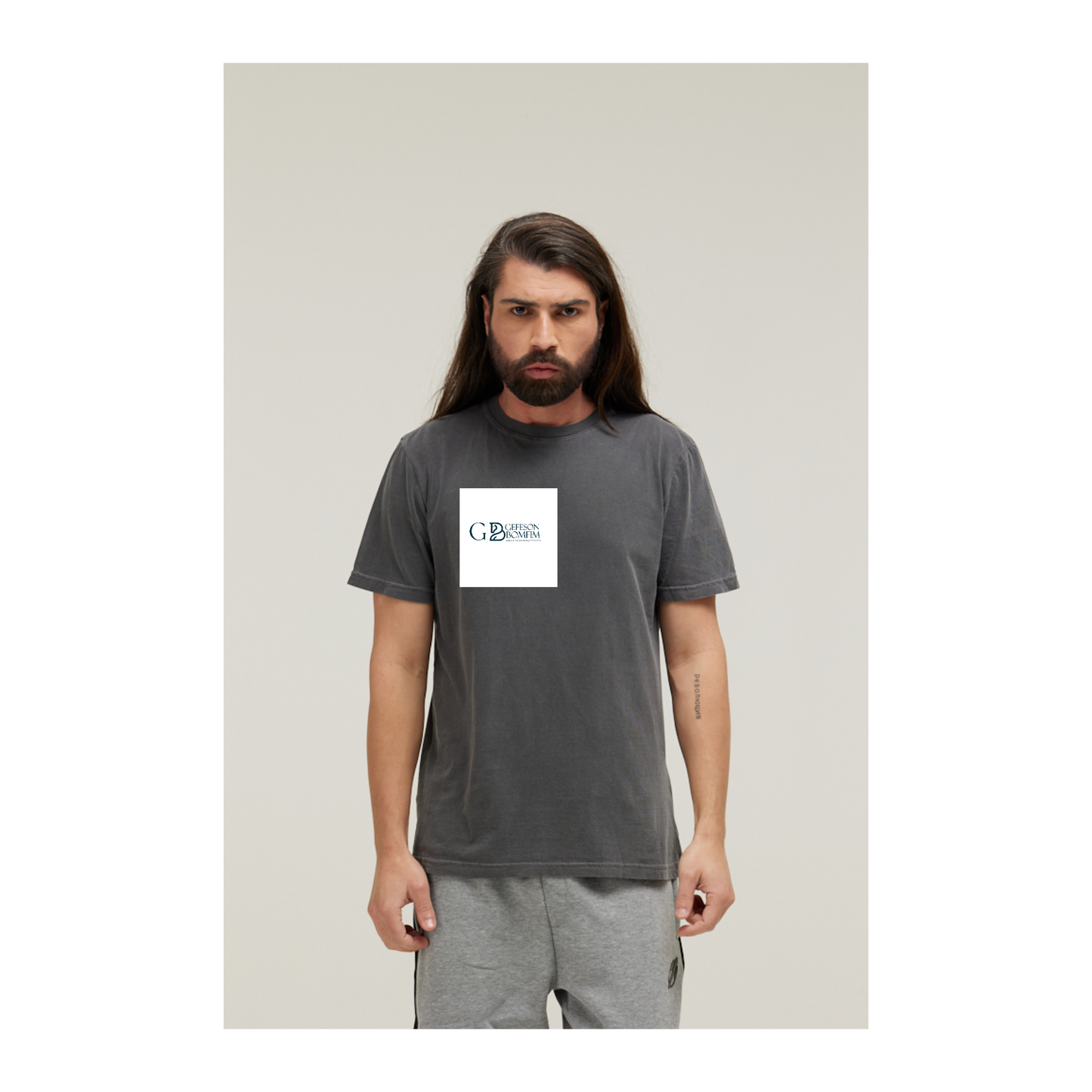 Camiseta Estonada Cinza Chumbo