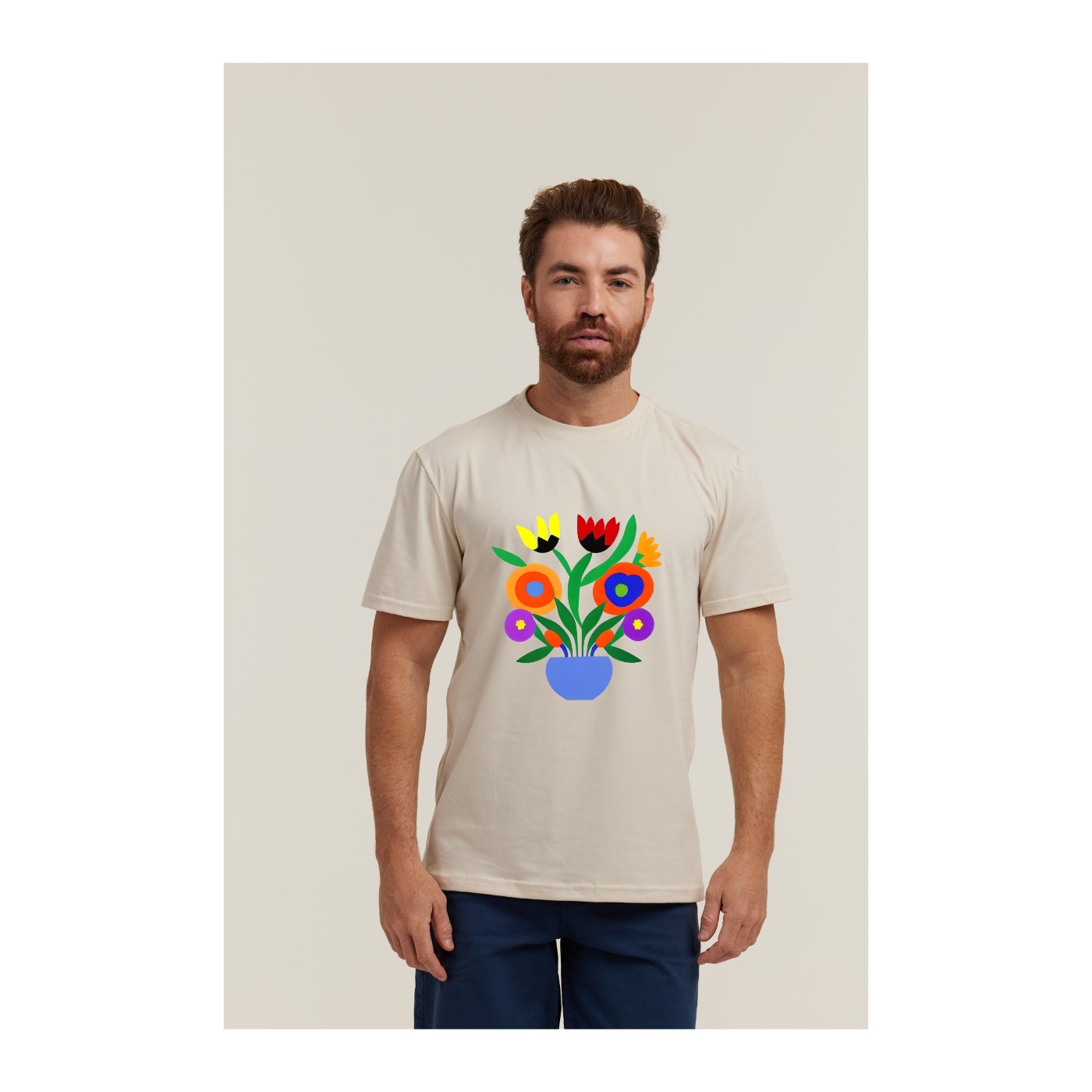 Camiseta Pima Areia