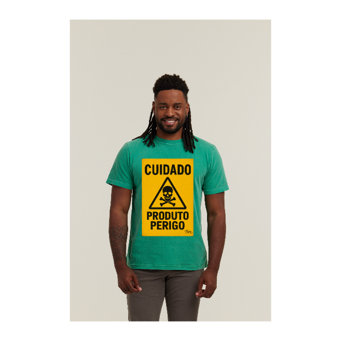Camiseta Estonada Verde Bandeira