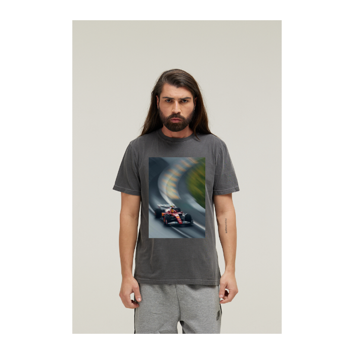Camiseta Estonada Cinza Chumbo