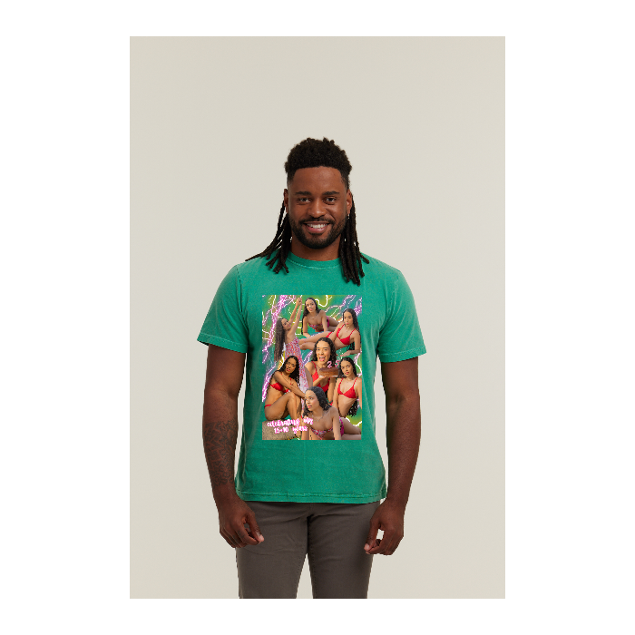 Camiseta Estonada Verde Bandeira