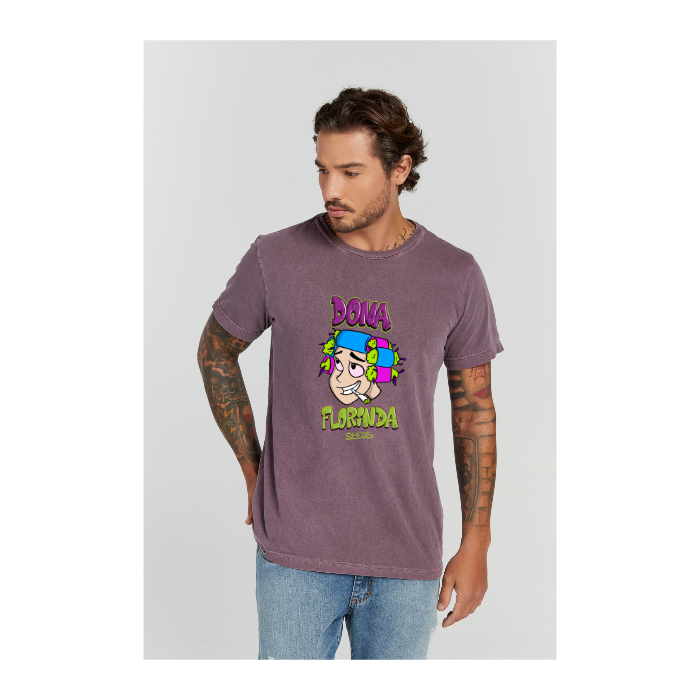Camiseta Estonada Roxo