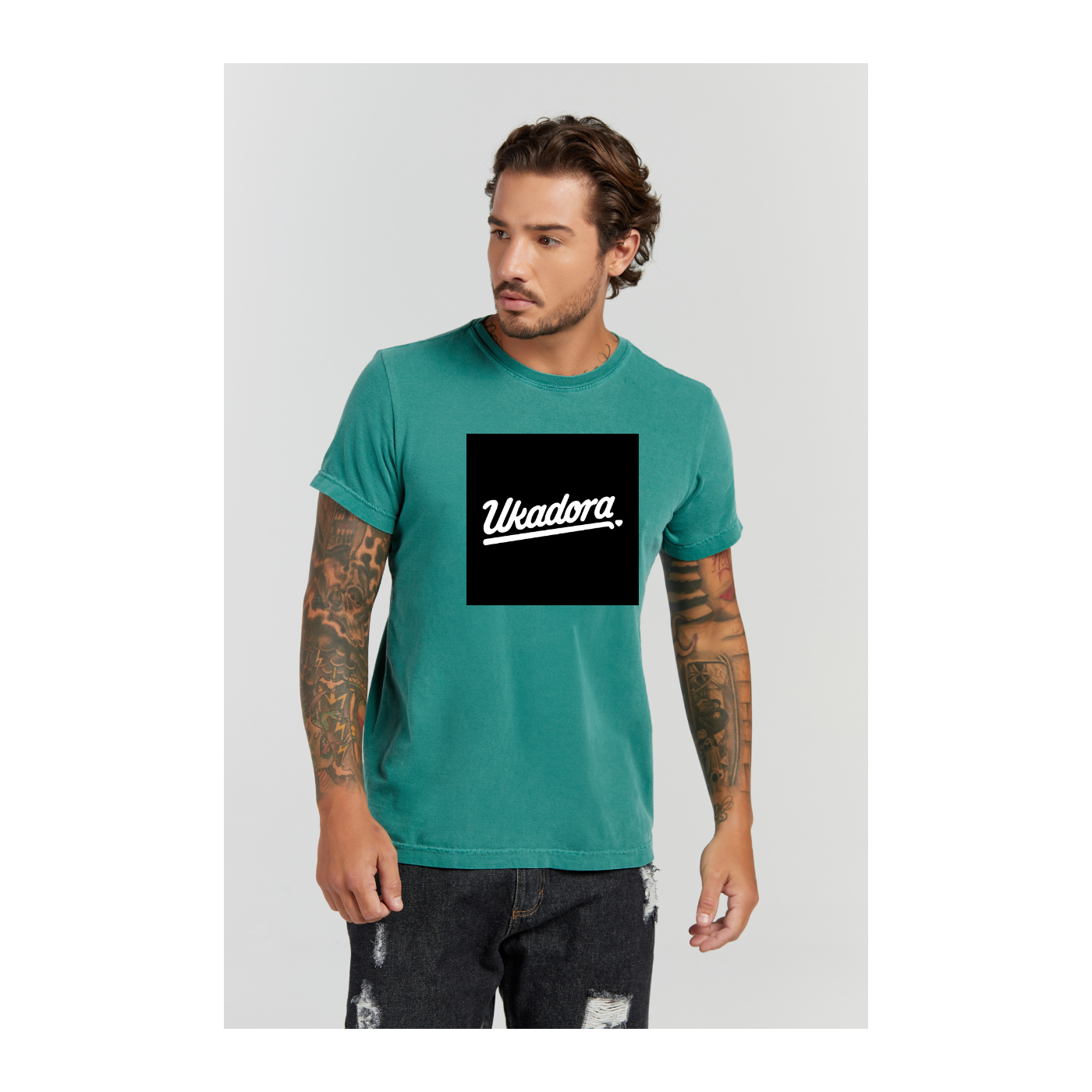 Camiseta Estonada Verde Musgo