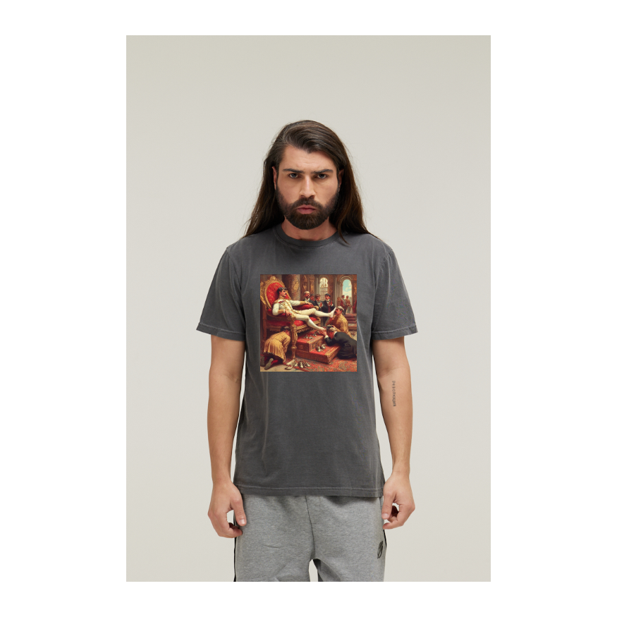 Camiseta Estonada Cinza Chumbo