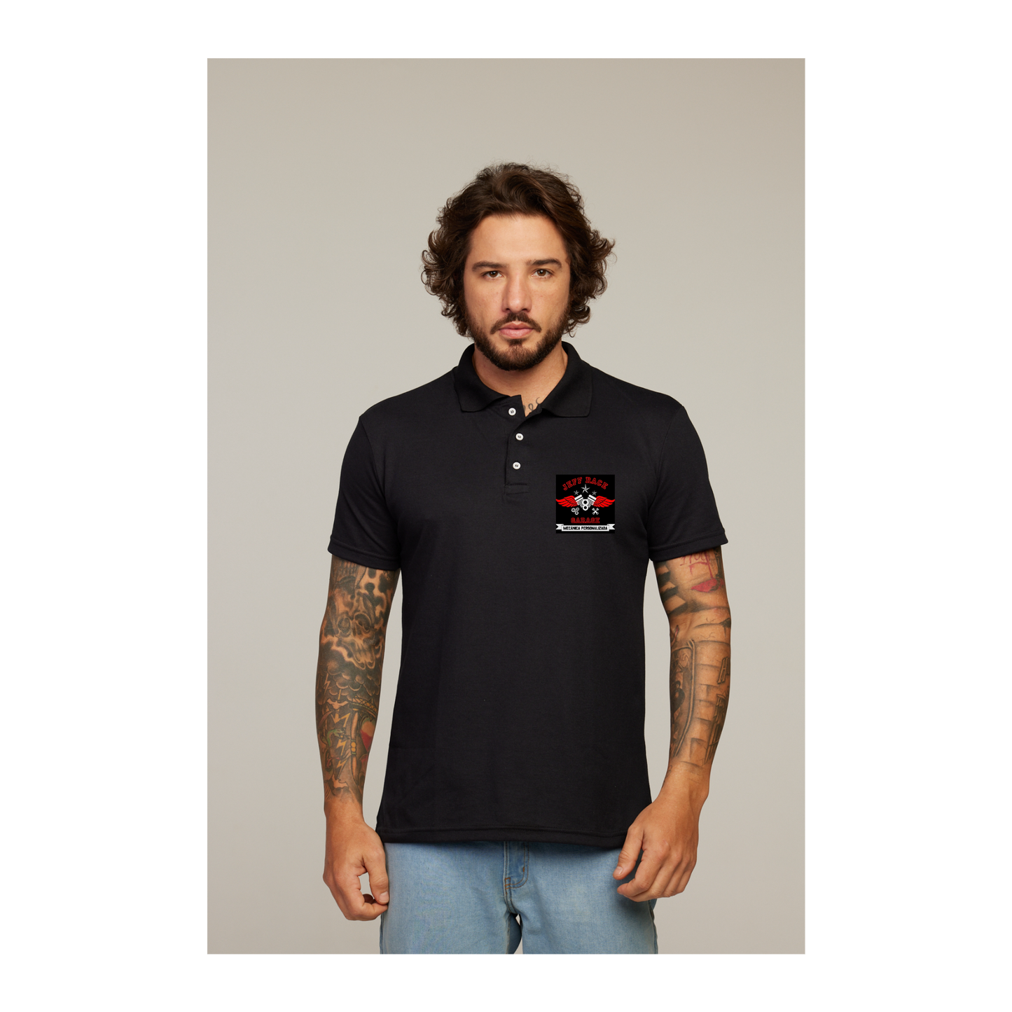 Camisa Polo Preta