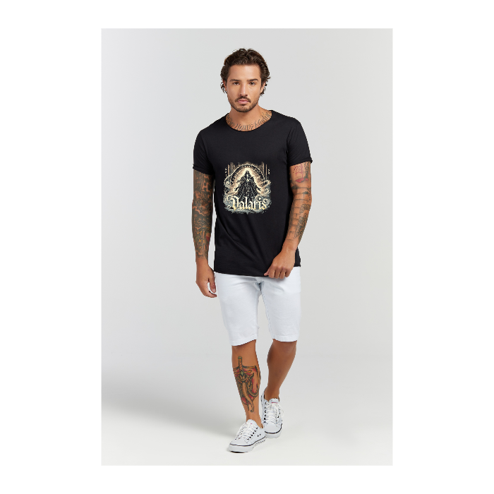 Camiseta Longline Preto