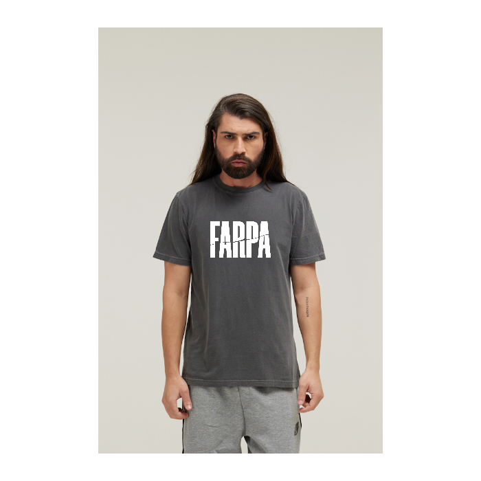 Camiseta Estonada Cinza Chumbo