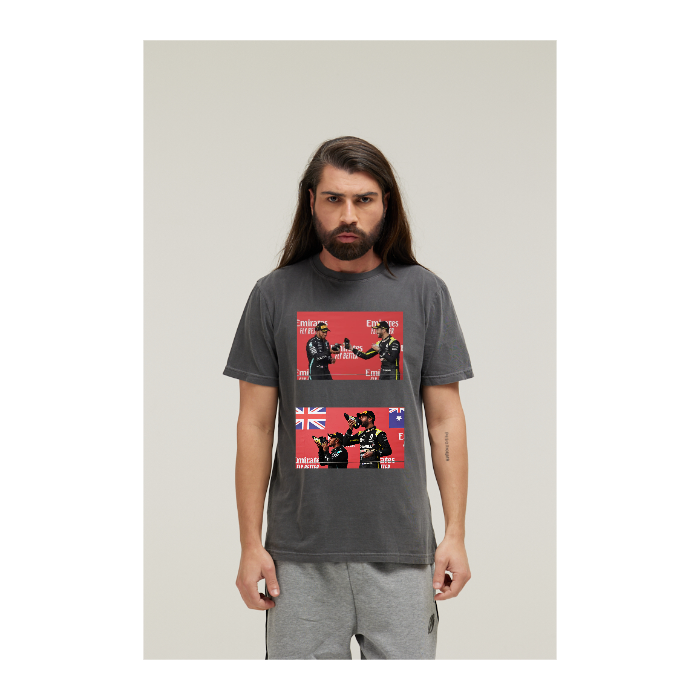 Camiseta Estonada Cinza Chumbo