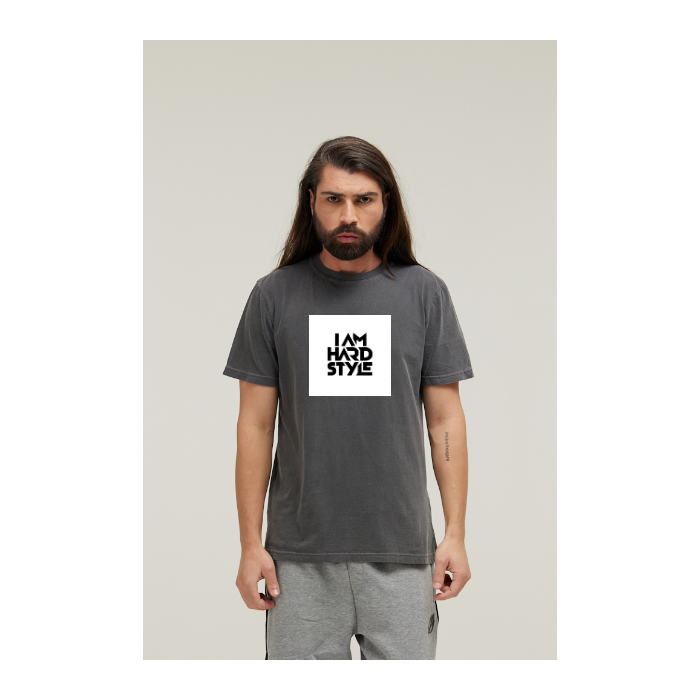 Camiseta Estonada Cinza Chumbo