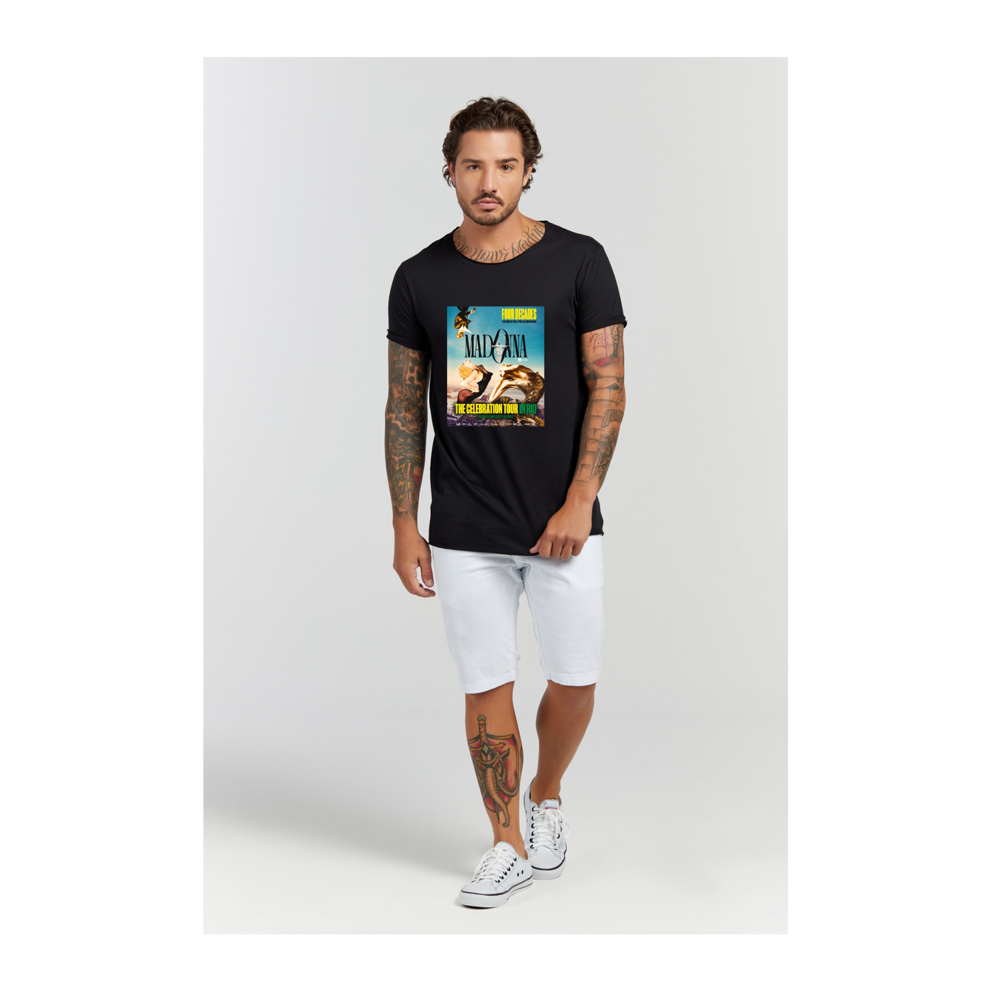 Camiseta Longline Preto
