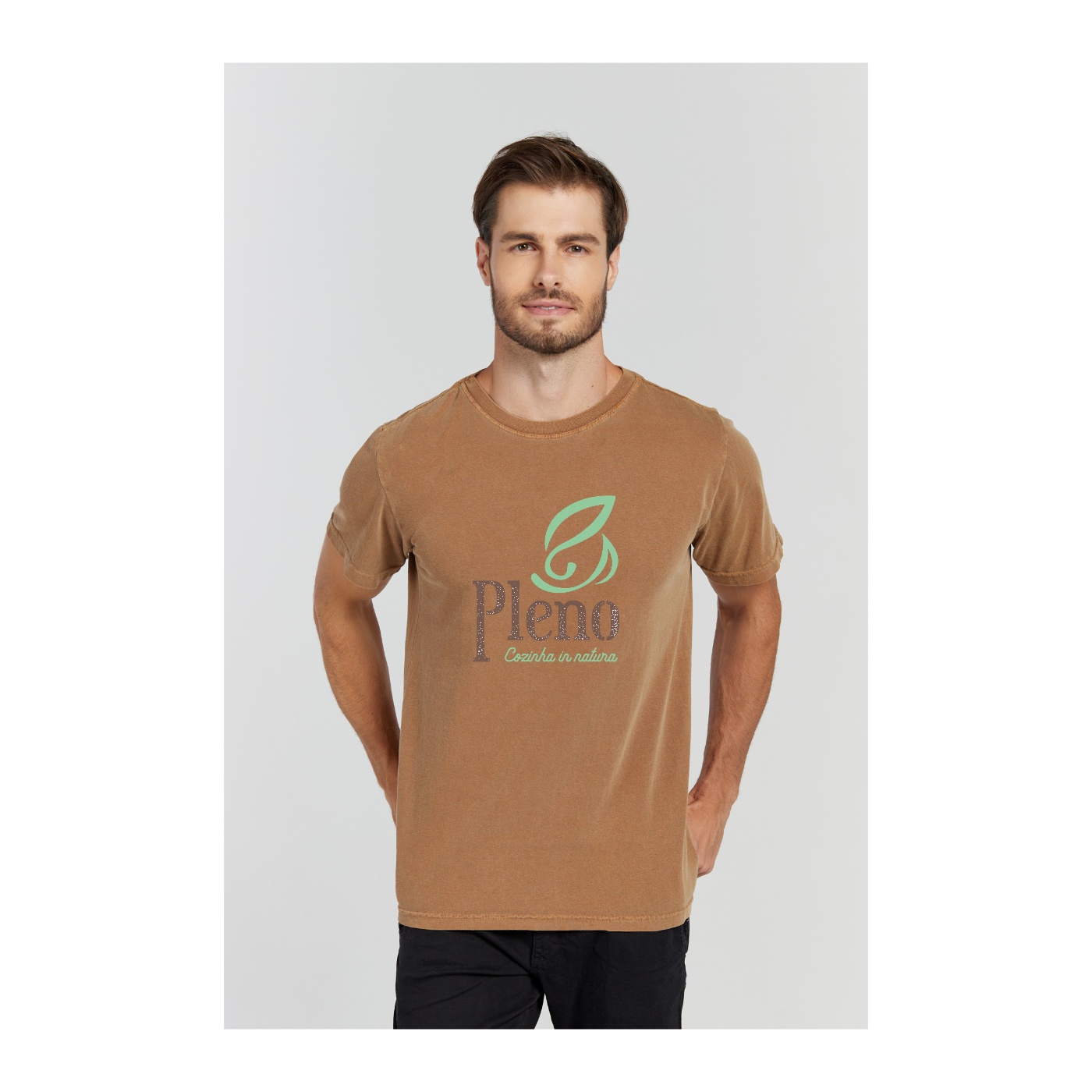 Camiseta Estonada Marrom