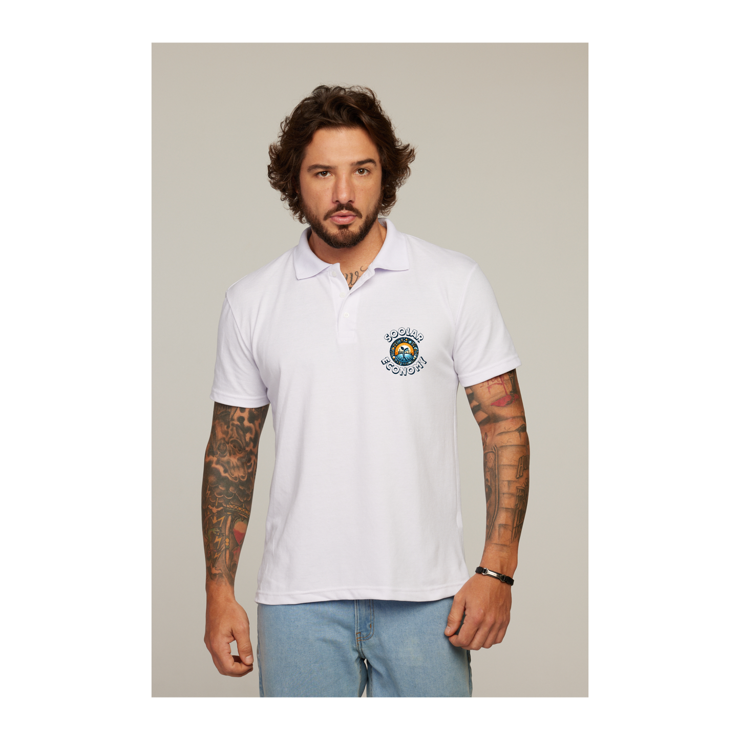 Camisa Polo Branca