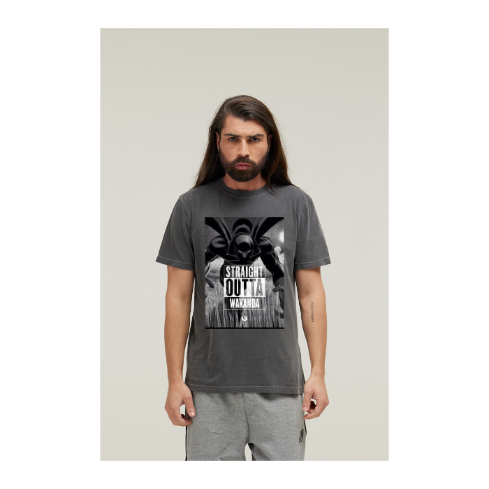Camiseta Estonada Cinza Chumbo