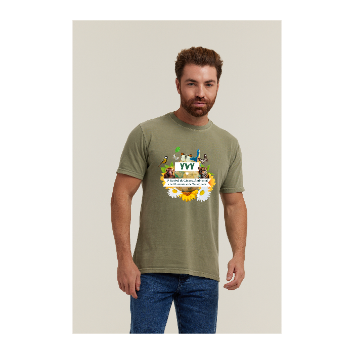 Camiseta Estonada Verde Militar