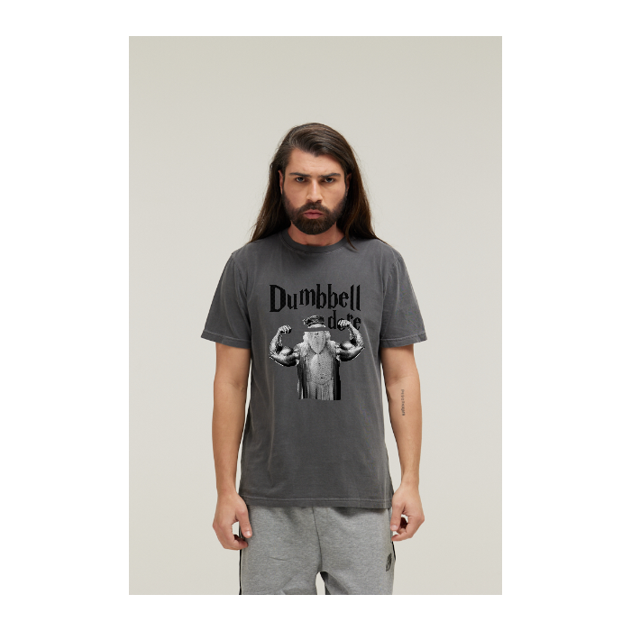Camiseta Estonada Cinza Chumbo