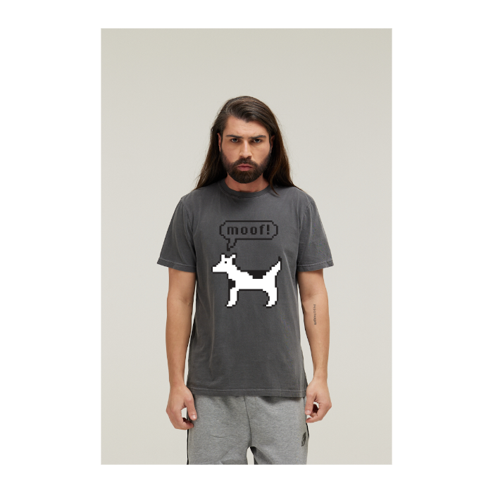 Camiseta Estonada Cinza Chumbo