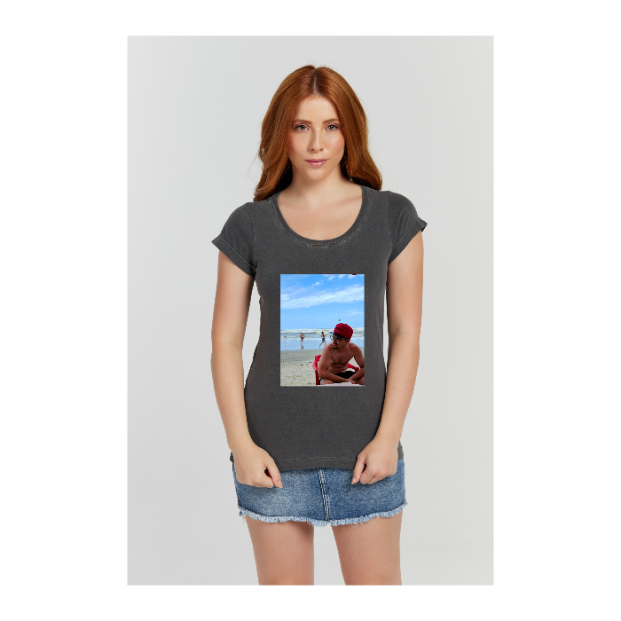 Baby long Estonada Cinza Chumbo