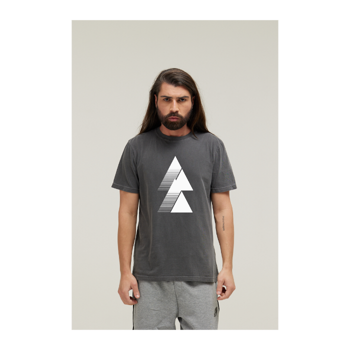 Camiseta Estonada Cinza Chumbo