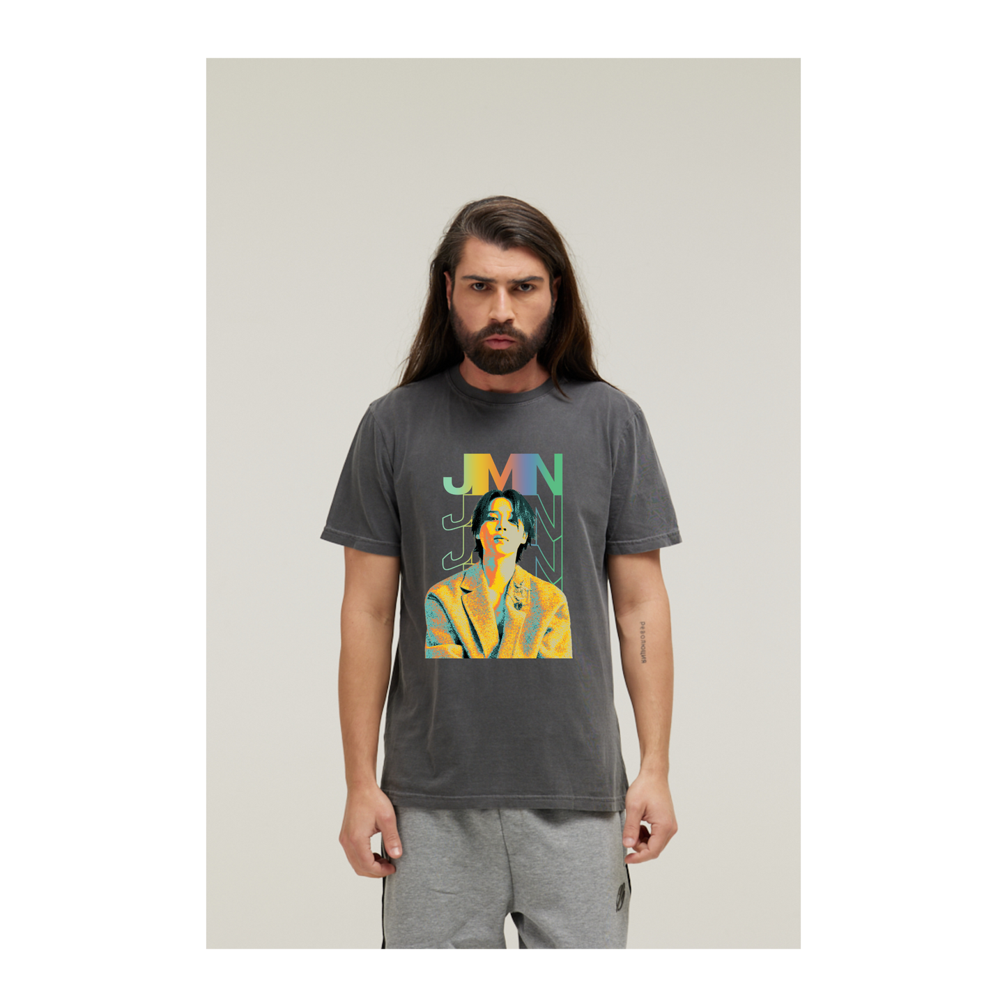 Camiseta Estonada Cinza Chumbo