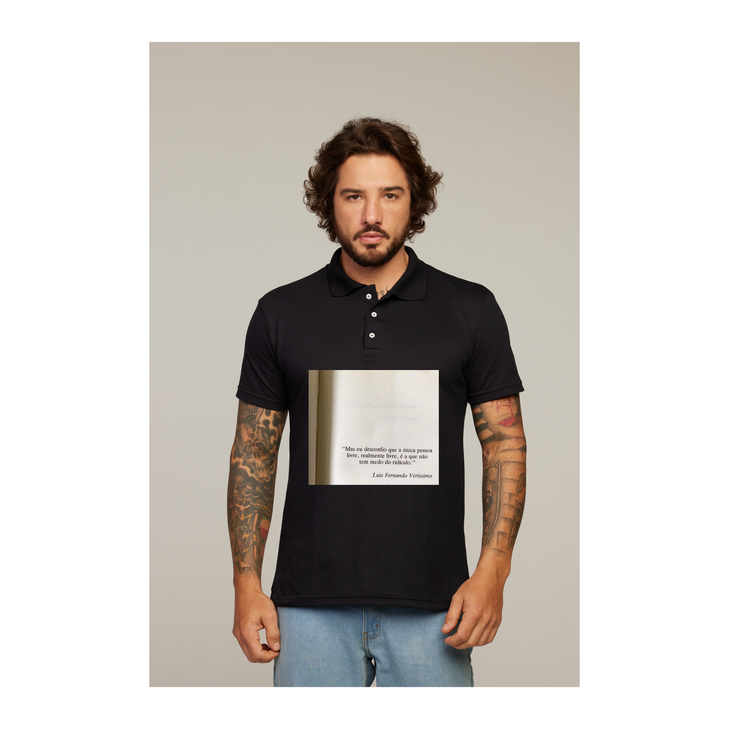 Camisa Polo Preta