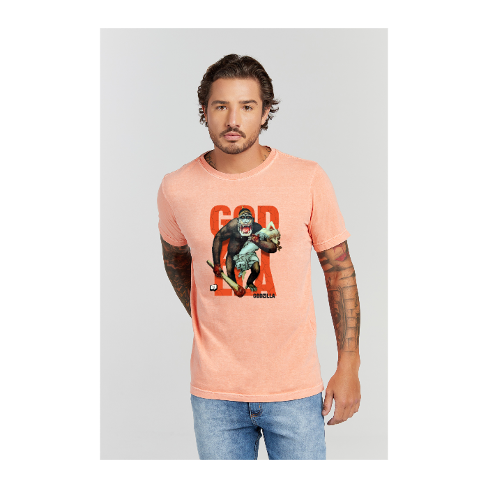 Camiseta Estonada Laranja