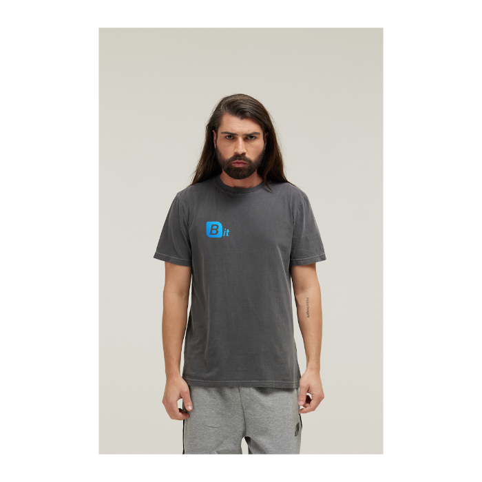 Camiseta Estonada Cinza Chumbo