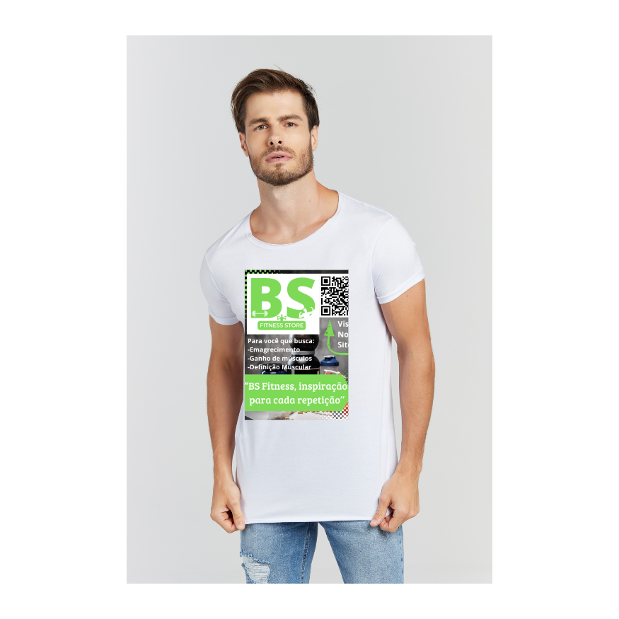 Camiseta Longline Branco