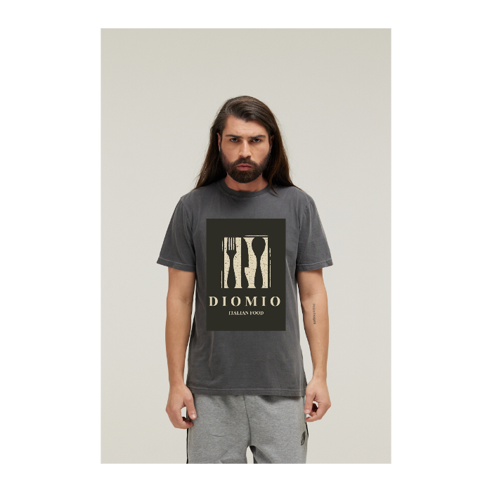Camiseta Estonada Cinza Chumbo