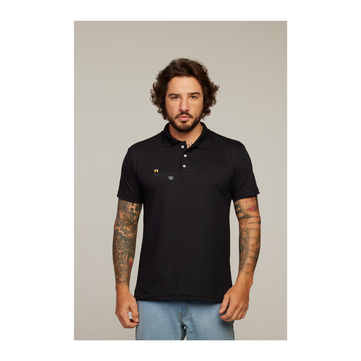 Camisa Polo Preta