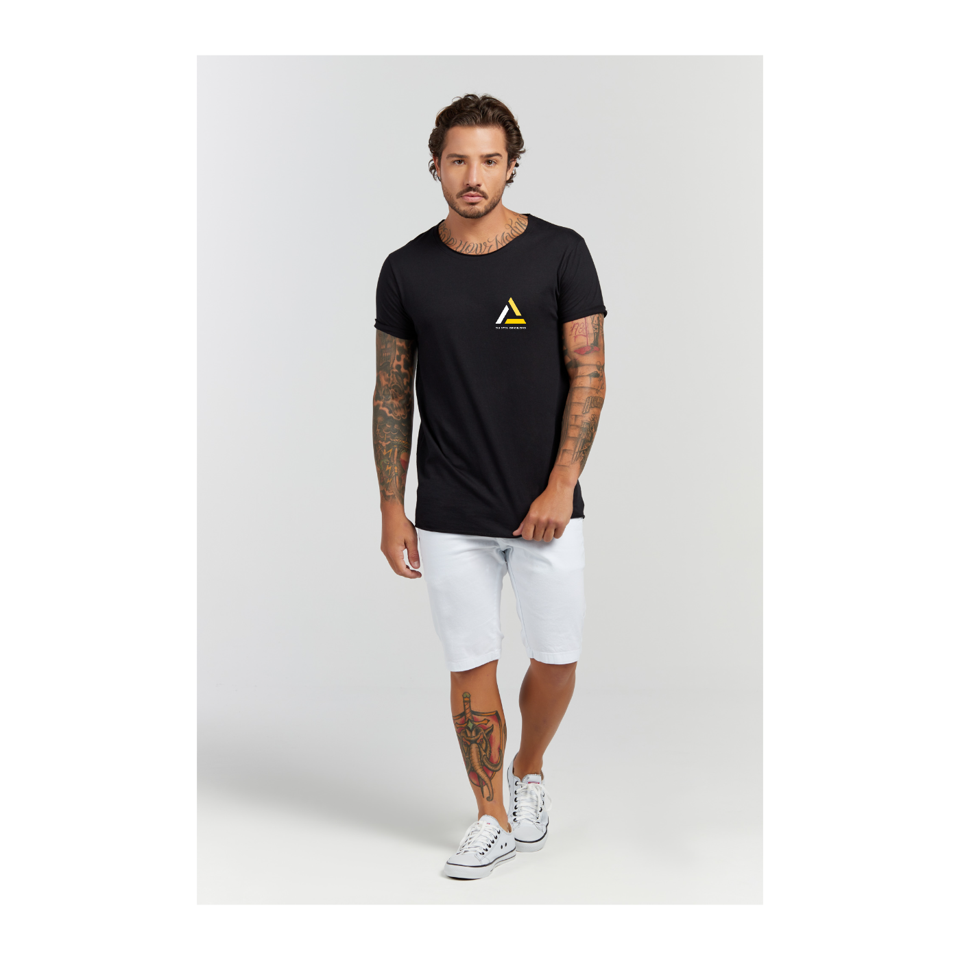 Camiseta Longline Preto