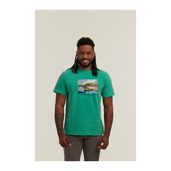 Camiseta Estonada Verde Bandeira