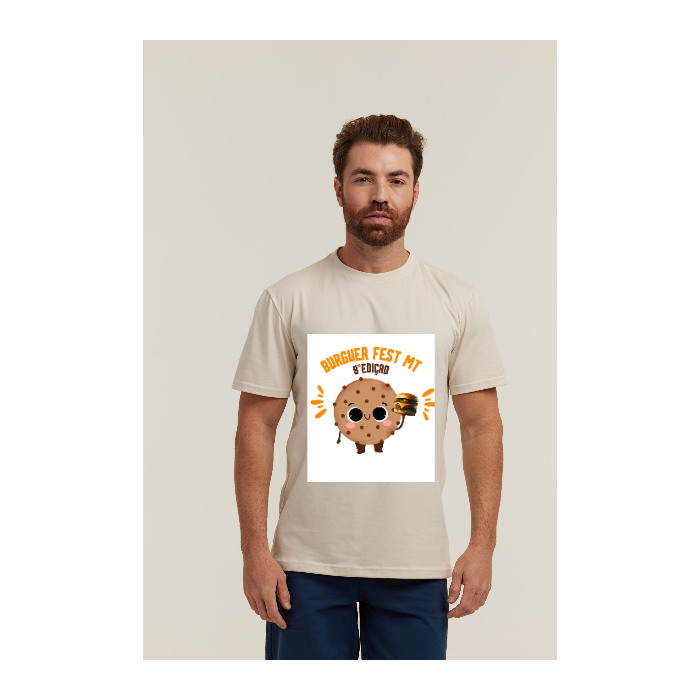 Camiseta Pima Areia