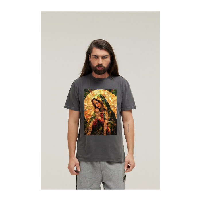 Camiseta Estonada Cinza Chumbo