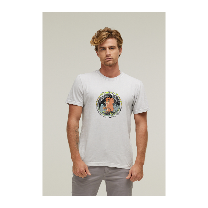 Camiseta Estonada Branco Gelo