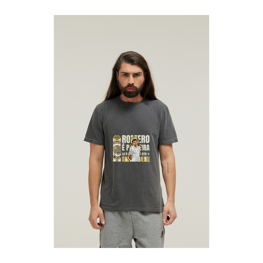 Camiseta Estonada Cinza Chumbo