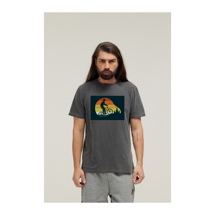 Camiseta Estonada Cinza Chumbo