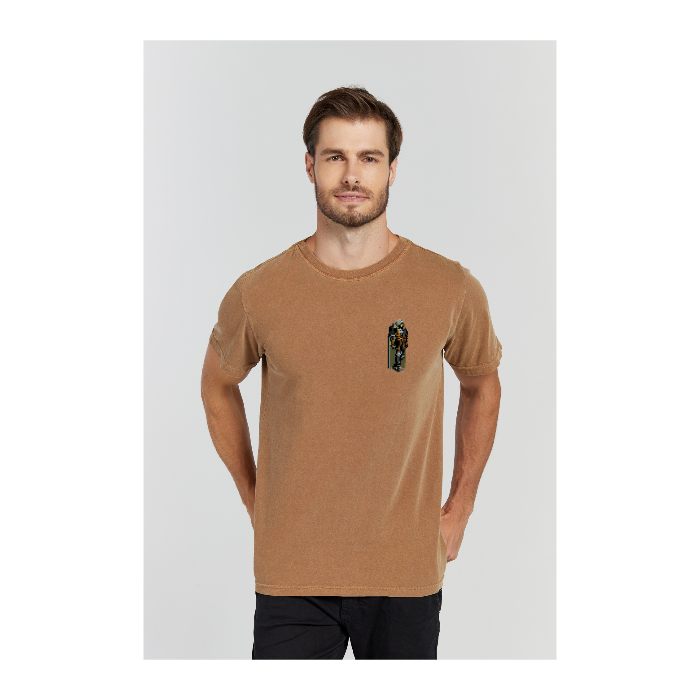 Camiseta Estonada Marrom