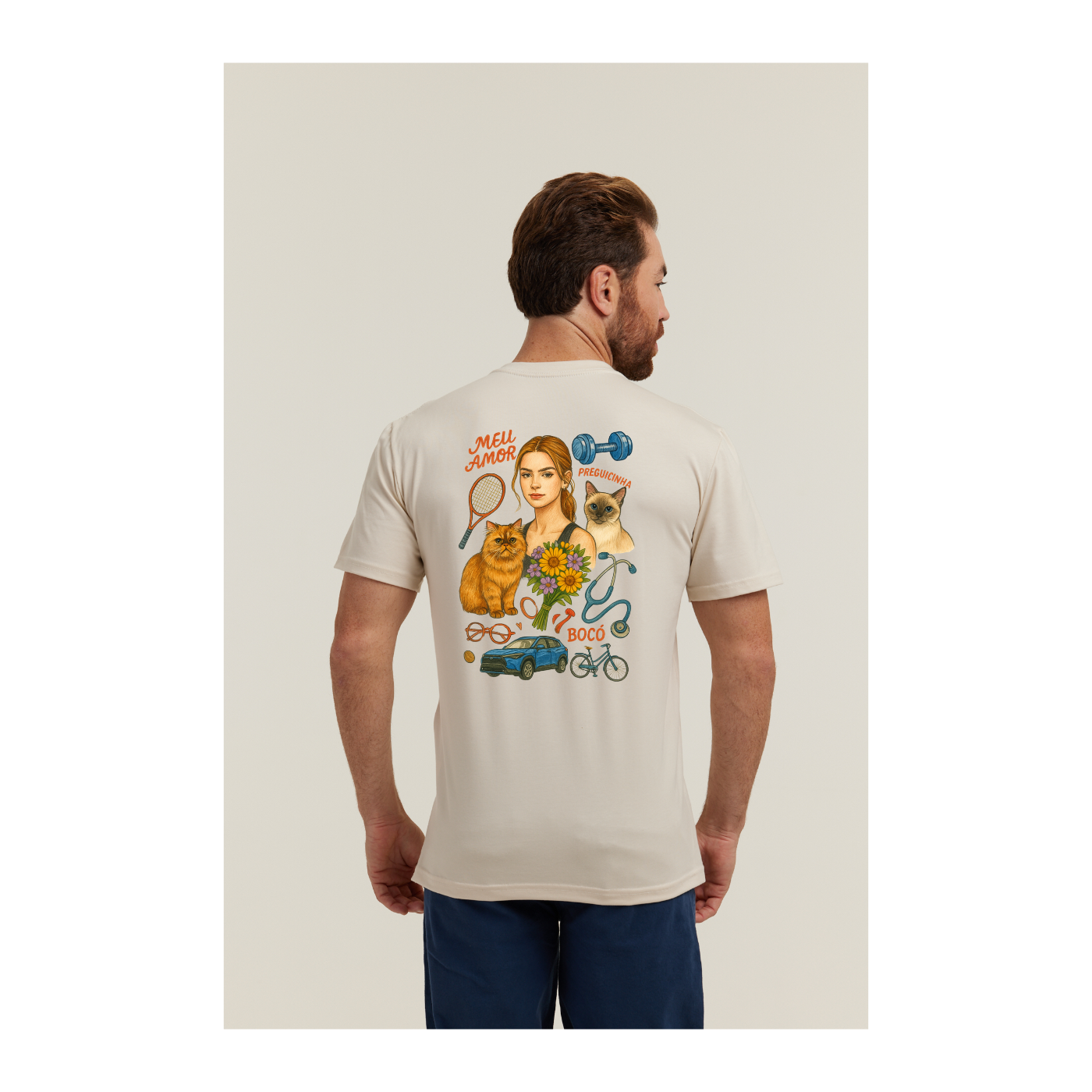 Camiseta Pima Areia